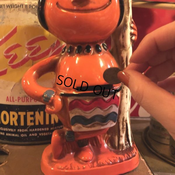 画像10: Vintage Native American Indian Ceramic Bank (S773)
