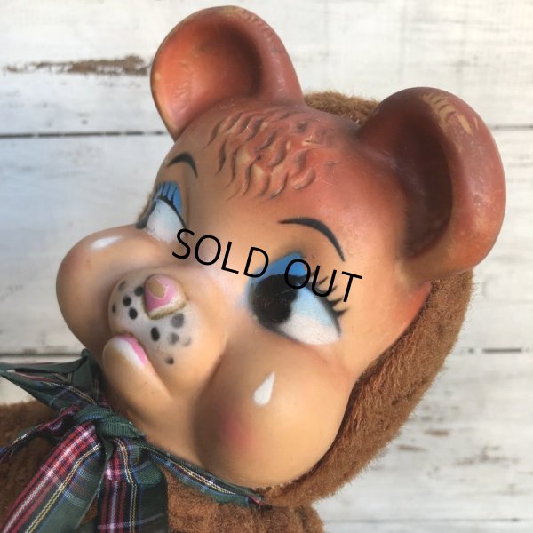 画像7: Vintage Rubber Face Doll Crying Bear (S782)