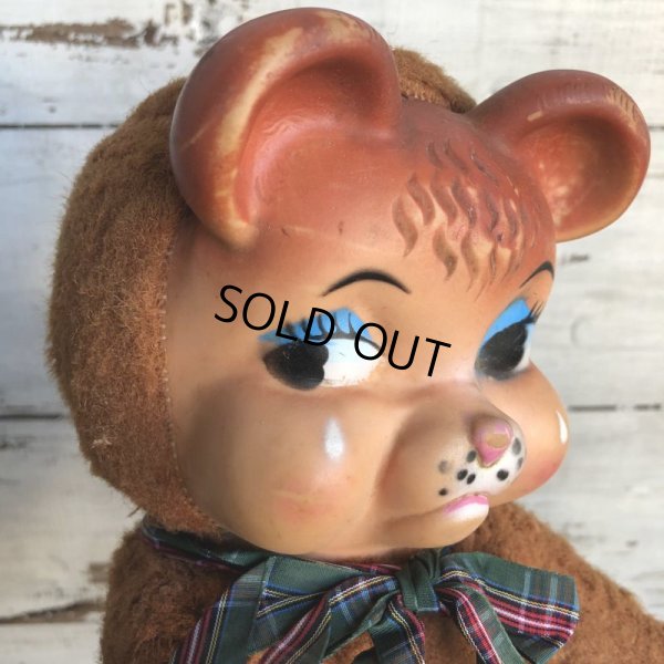 画像6: Vintage Rubber Face Doll Crying Bear (S782)