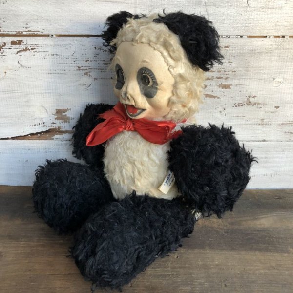 画像2: Vintage Sitting Bear Panda Doll (S787)