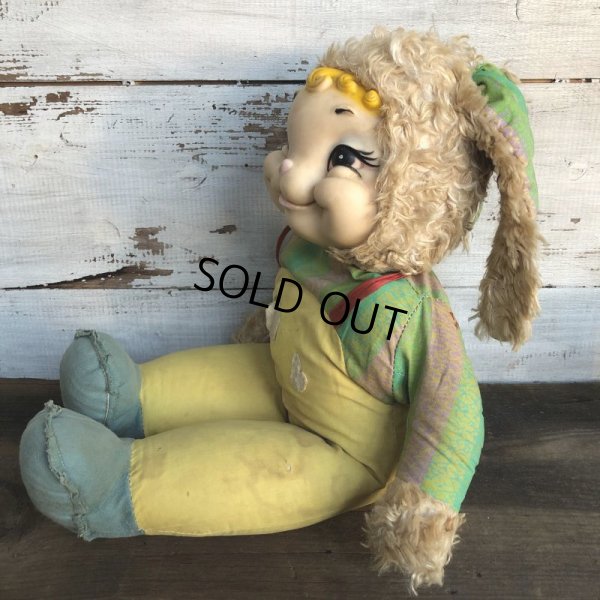 画像3: Vintage Rushton Rubber Face Doll Bunny (S795)