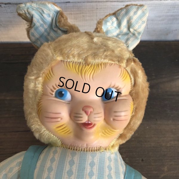 画像6: Vintage Gund Rubber Face Doll Blue Bunny (S792)