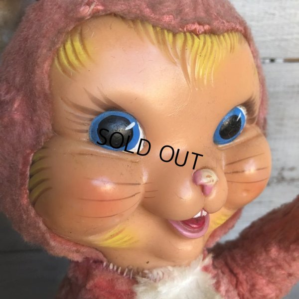 画像5: Vintage Gund Rubber Face Doll Pink Bunny (S793)