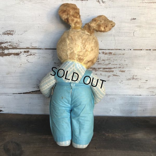 画像3: Vintage Gund Rubber Face Doll Blue Bunny (S792)