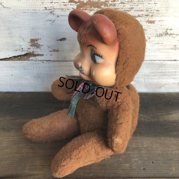 画像5: Vintage Rubber Face Doll Crying Bear (S782)