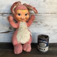 画像1: Vintage Gund Rubber Face Doll Pink Bunny (S793) (1)