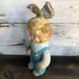 画像4: Vintage Gund Rubber Face Doll Blue Bunny (S792)