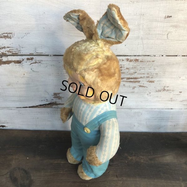 画像4: Vintage Gund Rubber Face Doll Blue Bunny (S792)