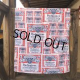 Vintage Fabric Budweiser Twin Flat (S765) 