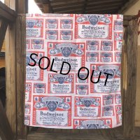 Vintage Fabric Budweiser Twin Flat (S765) 