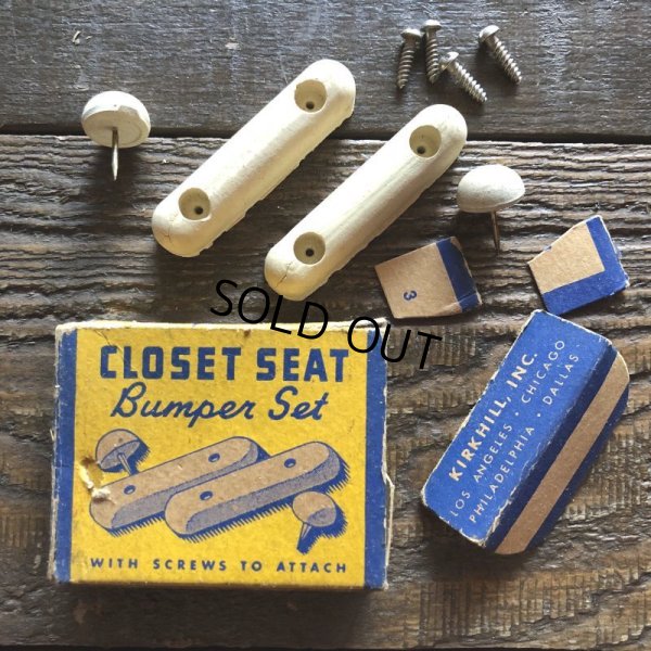 画像1: Vintage Closet Seat Bumper Set (S777)