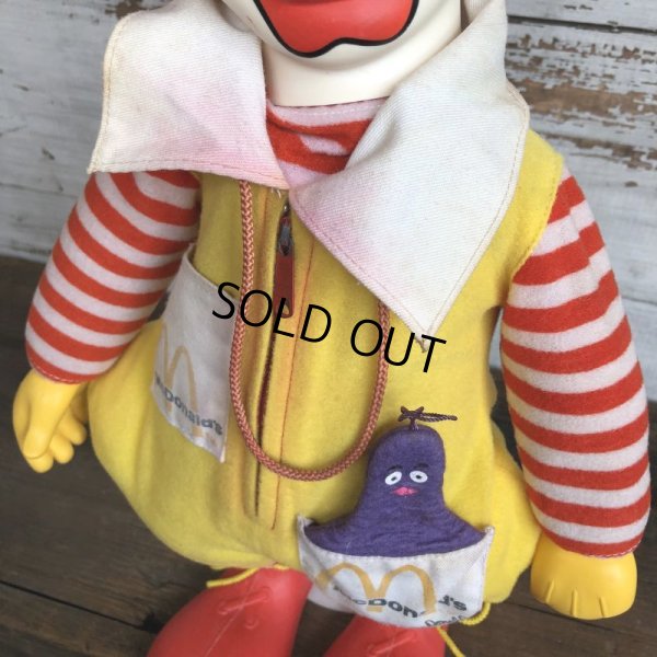 画像4: 70s Vintage Hasbro Ronald McDonald Doll  (S792)