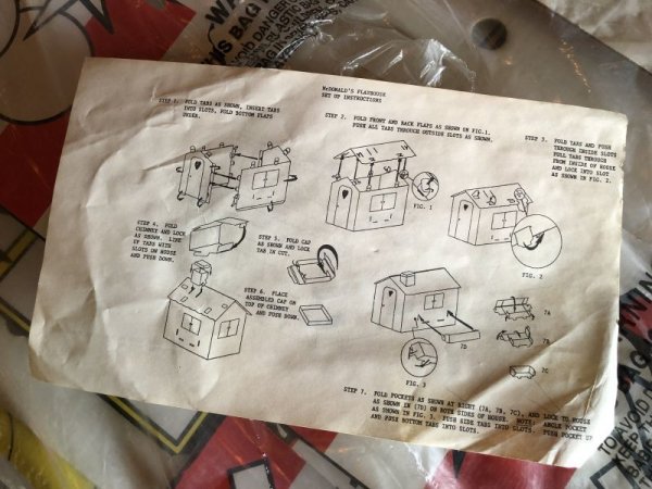 画像10: Vintage Ronald McDonald House Display Cardboard House (S799)