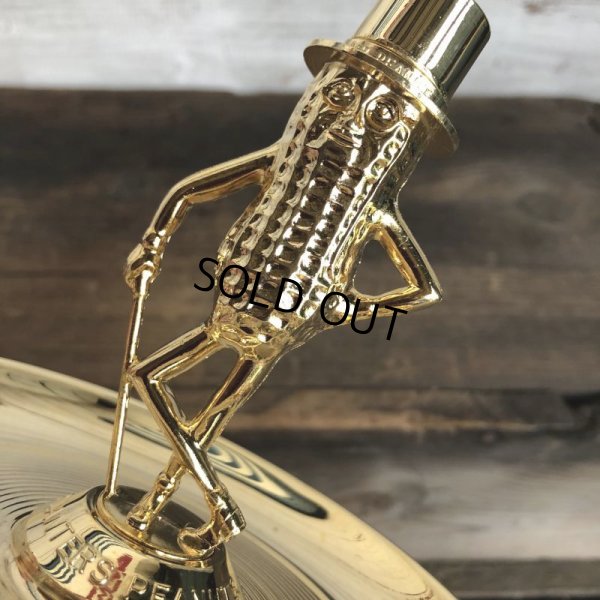 画像6: Vintage Planters Peanut Mr. Peanut Gold Metal Ashtray (S809)