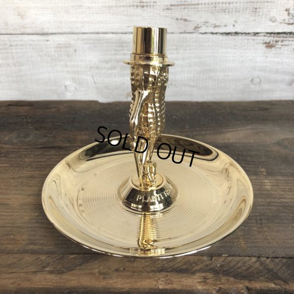 画像3: Vintage Planters Peanut Mr. Peanut Gold Metal Ashtray (S809)