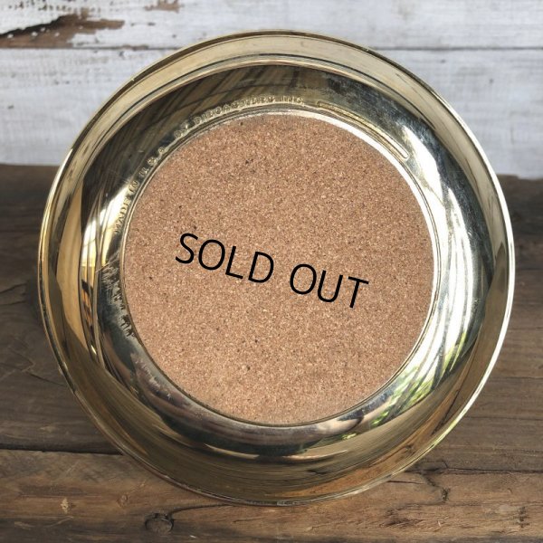 画像10: Vintage Planters Peanut Mr. Peanut Gold Metal Ashtray (S809)