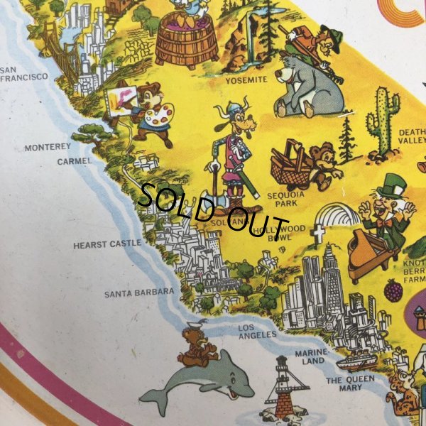 画像5: Vintage California Disneyland Tin Tray (S815)