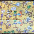 画像6: 70s Vintage Fabric Twin Flat  Road Runner & Wile E. Coyote (S815)