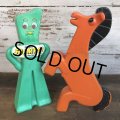 80s Vintage Gumby & Porky Soaky Bubble Bath Bottle Set (S819)