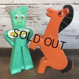 80s Vintage Gumby & Porky Soaky Bubble Bath Bottle Set (S819)