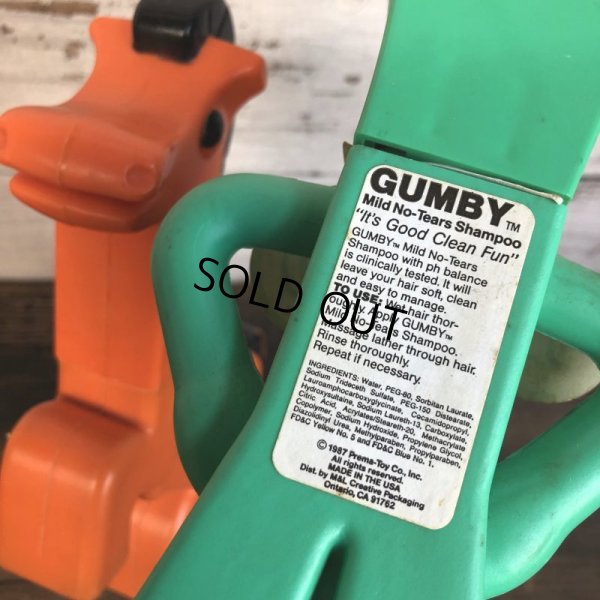 画像8: 80s Vintage Gumby & Porky Soaky Bubble Bath Bottle Set (S819)