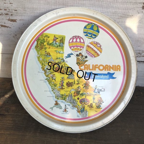 画像1: Vintage California Disneyland Tin Tray (S815)