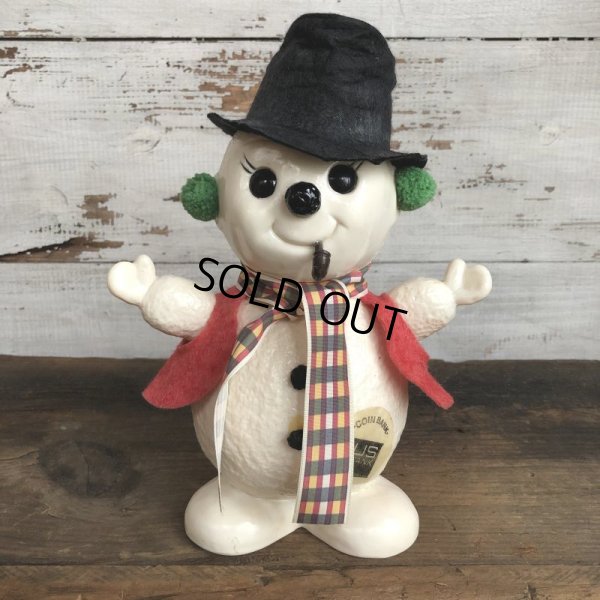 画像1: 70s Vintage FROSTY the SNOWMAN Piggy Bank (S828)