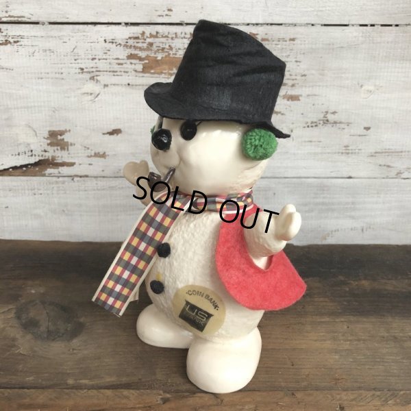 画像2: 70s Vintage FROSTY the SNOWMAN Piggy Bank (S828)