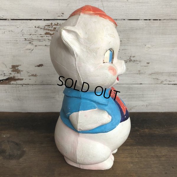 画像4: Vintage Piggy Bank Red Ribbon (S822)