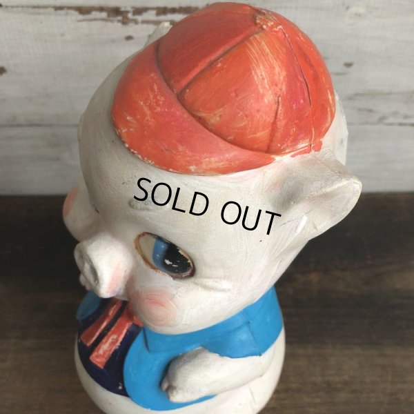 画像8: Vintage Piggy Bank Red Ribbon (S822)