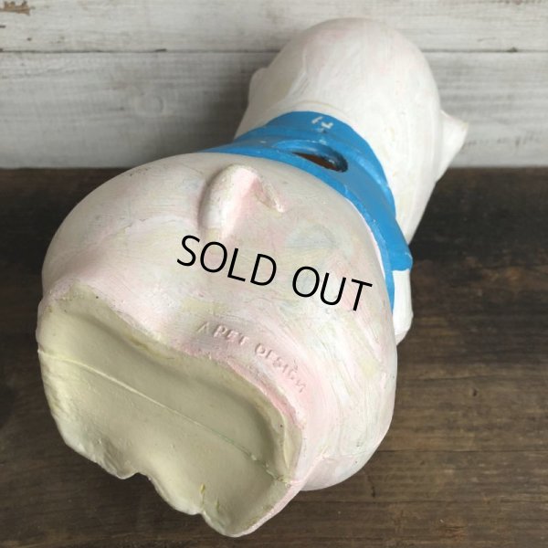 画像5: Vintage Piggy Bank Red Ribbon (S822)