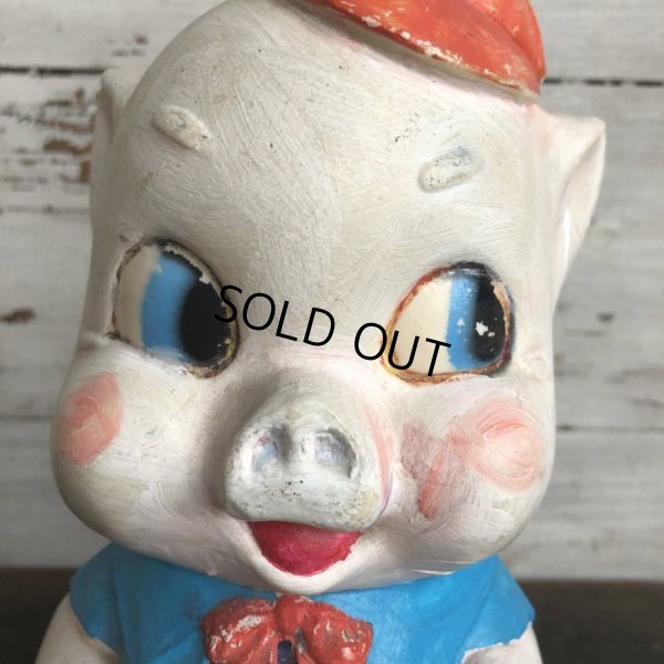 画像7: Vintage Piggy Bank Red Ribbon (S822)