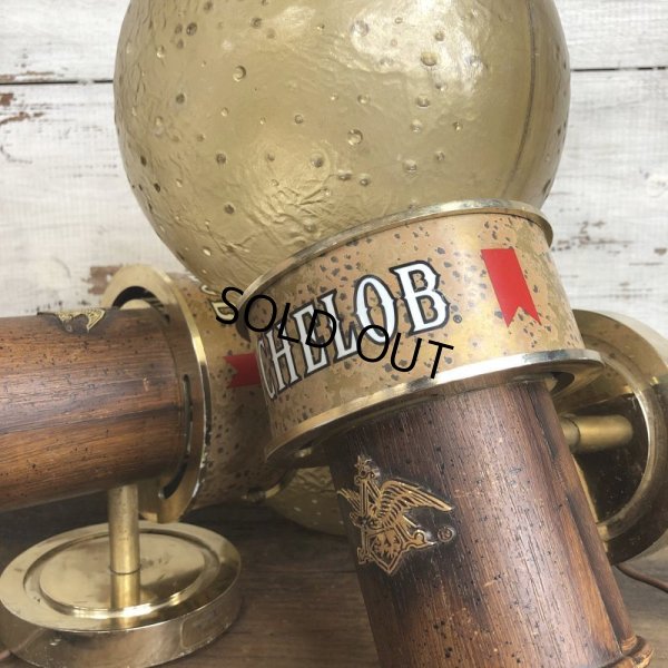 画像8: Vintage Michelob Beer Lighted Sconce Wall Lamp Set (S829)