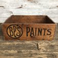 画像4: Vtg Antique BPS PAINTS Dovetail Wooden Crate Box (S822)