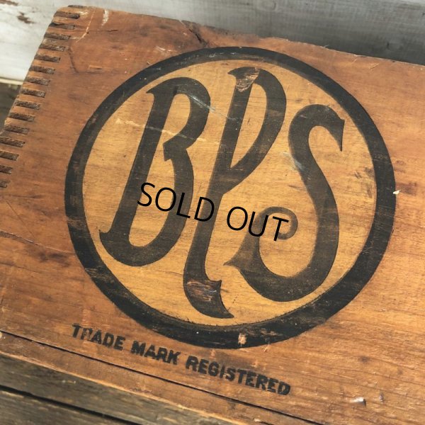 画像8: Vtg Antique BPS PAINTS Dovetail Wooden Crate Box (S822)