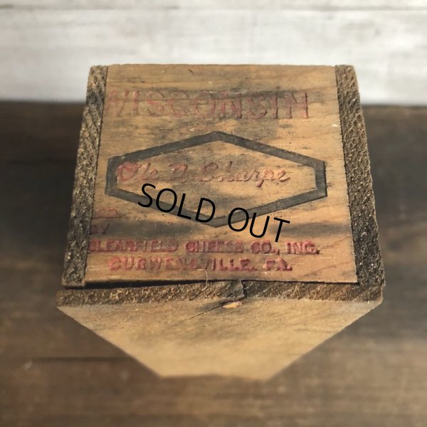 画像9: Vintage Wooden Box WISCONSIN (S826)