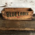 画像1: Vintage Wooden Box BLUE LABEL (S823) (1)