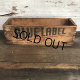 Vintage Wooden Box BLUE LABEL (S823)