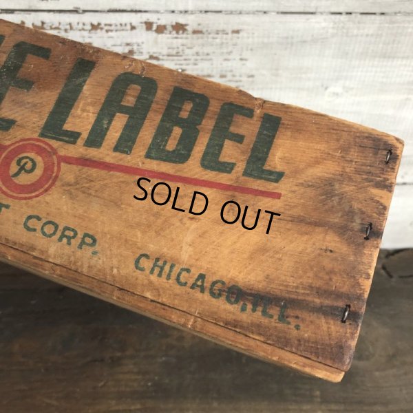 画像8: Vintage Wooden Box BLUE LABEL (S823)