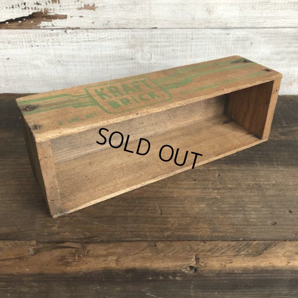 画像5: Vintage Wooden Box KRAFT BRIK (S827)
