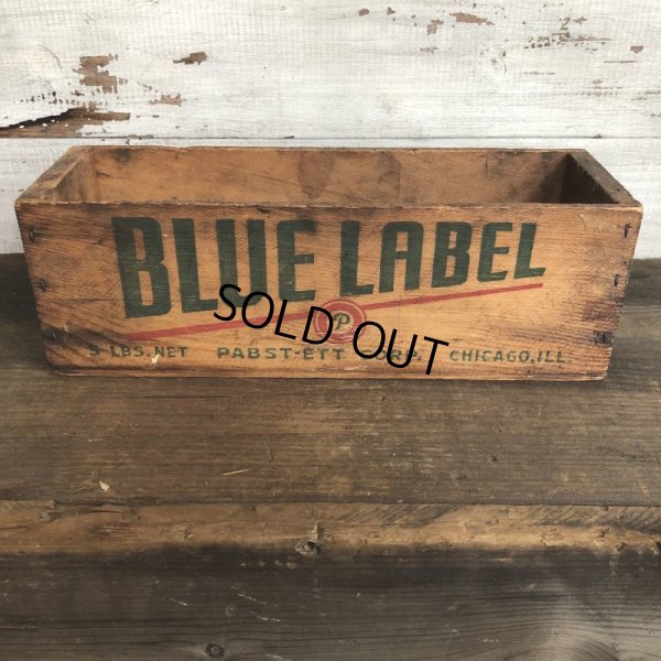 画像3: Vintage Wooden Box BLUE LABEL (S823)