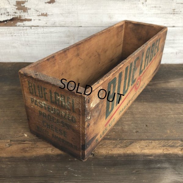 画像2: Vintage Wooden Box BLUE LABEL (S823)