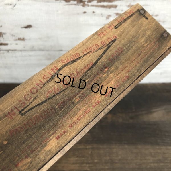 画像7: Vintage Wooden Box WISCONSIN (S826)