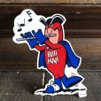 画像1: 70s Vintage Budweiser Bud Man Mighty Malt Sticker Decal (S851） (1)