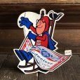 画像1: 70s Vintage Budweiser Bud Man Mighty Malt Sticker Decal (S843） (1)