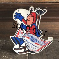 70s Vintage Budweiser Bud Man Mighty Malt Sticker Decal (S843）