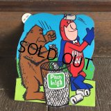 70s Vintage Budweiser Bud Man Mighty Malt Sticker Decal (S839）