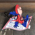 70s Vintage Budweiser Bud Man Mighty Malt Sticker Decal (S836）