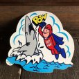 画像1: 70s Vintage Budweiser Bud Man Mighty Malt Sticker Decal (S848） (1)