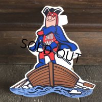 70s Vintage Budweiser Bud Man Mighty Malt Sticker Decal (S852）